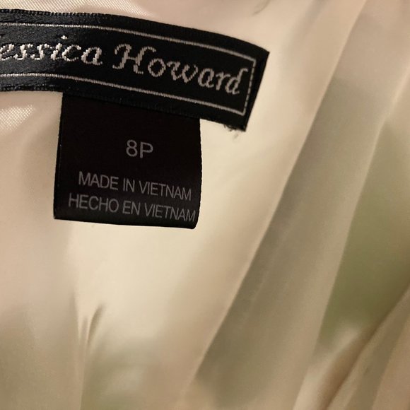 Jessica Howard Green and White Floral Dress (Women's 8 Petite) - Picture 5 of 5